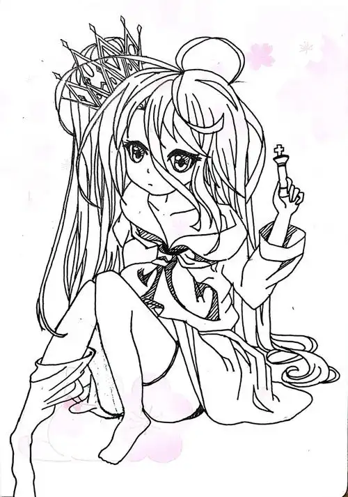 最近《游戏人生》上头画了白学校没有色笔只能… - 半次元 - acg爱好