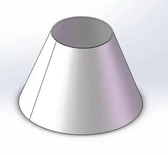 圆锥台不用放样折弯如何制作展开