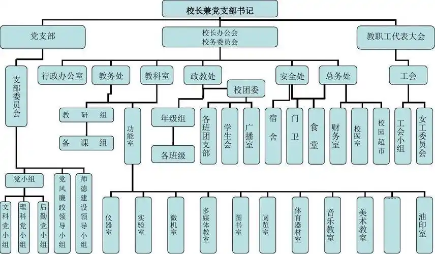 学校管理结构示意图----学校领导机构示意图