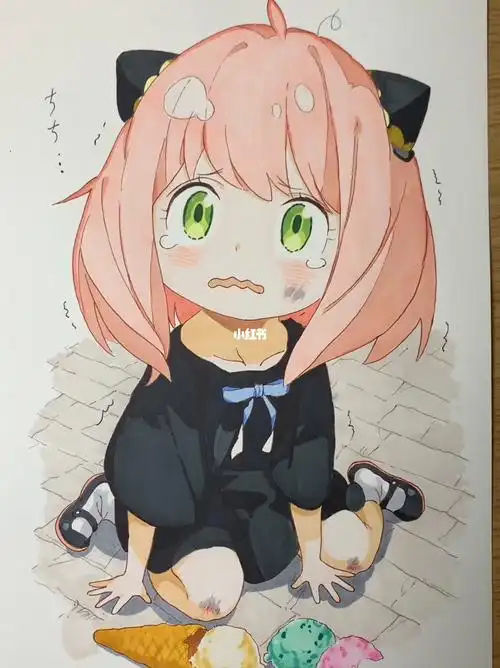 一起学画画手绘临摹马克笔手绘动漫女孩间谍过家家阿尼亚今天画个小