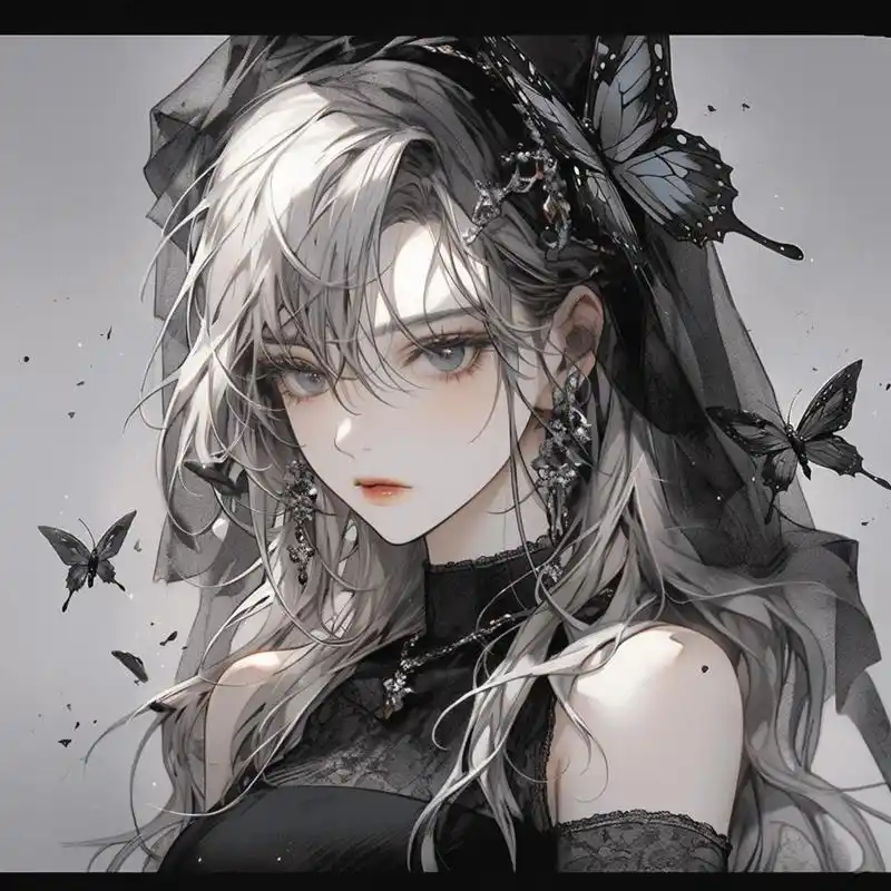 ai绝美女生华丽头像