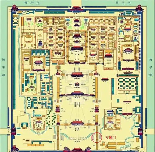 故宫左顺门明朝皇宫一个大臣打死人不偿命的地方