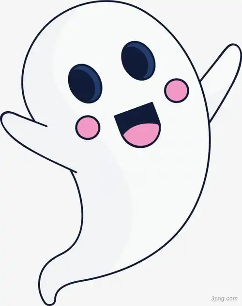 开心表情万圣节幽灵
