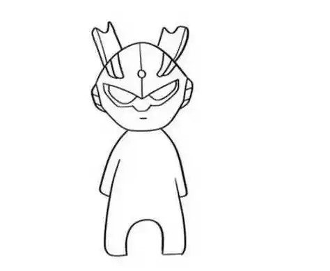 帅气全身赛文奥特曼简笔画怎么画 彩色赛文奥特曼简笔画教学