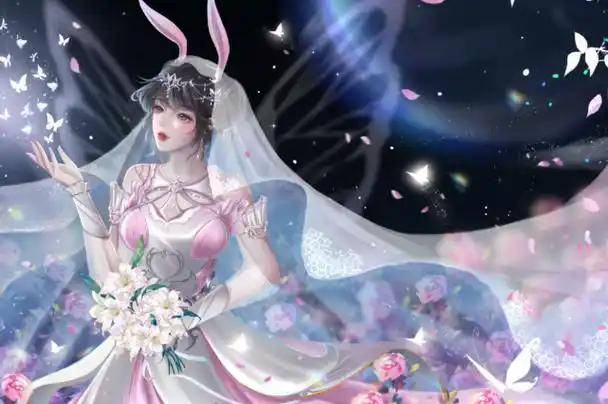 斗罗大陆:小舞七夕节形象来袭,婚纱加蝴蝶羽翼,在花海中绝美飞舞!