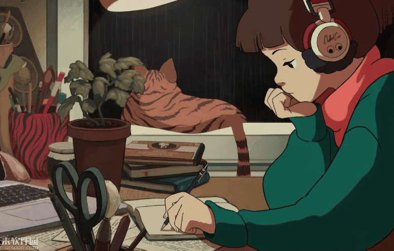 安静女孩动态桌面壁纸