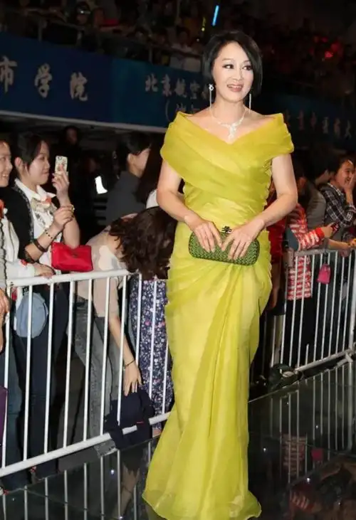 原创王姬这状态也太好了吧穿低胸纱裙与女儿走红毯美得别有韵味