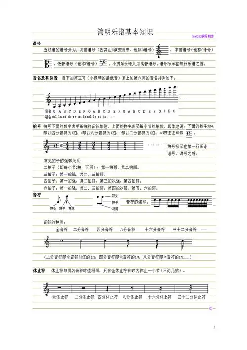 小提琴乐理知识[1]