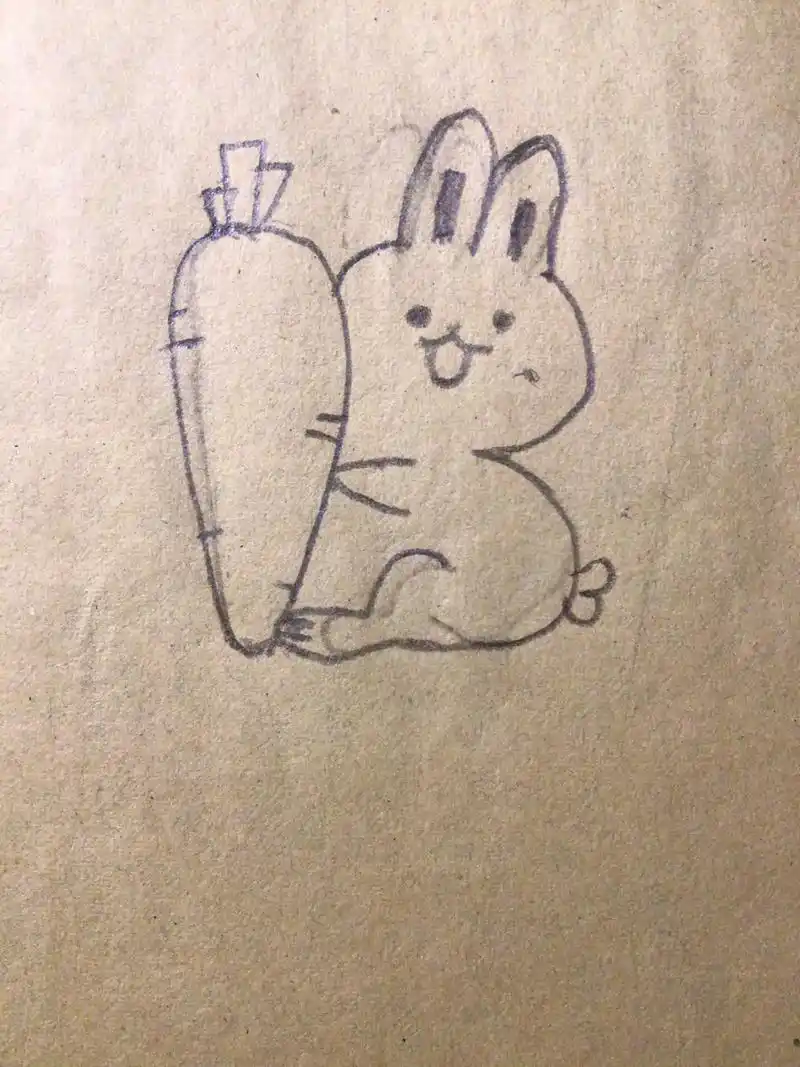 灵魂画手 手绘小兔子,@小蜗牛123456 艾特画给她兔子 - 抖音