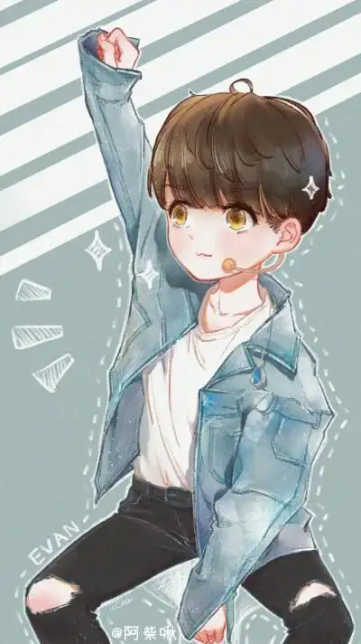 动漫q版林彦俊 撕漫男