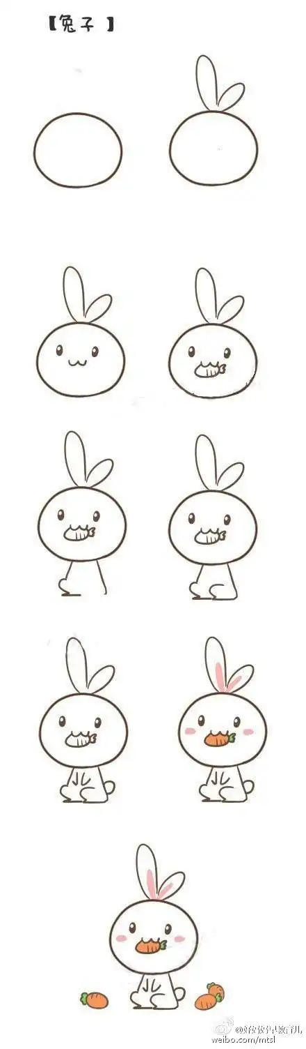 超萌简笔画简易绘画