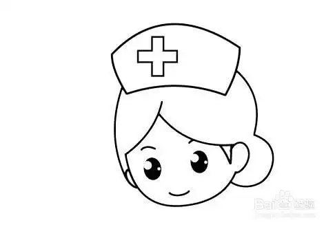 白衣天使简笔画