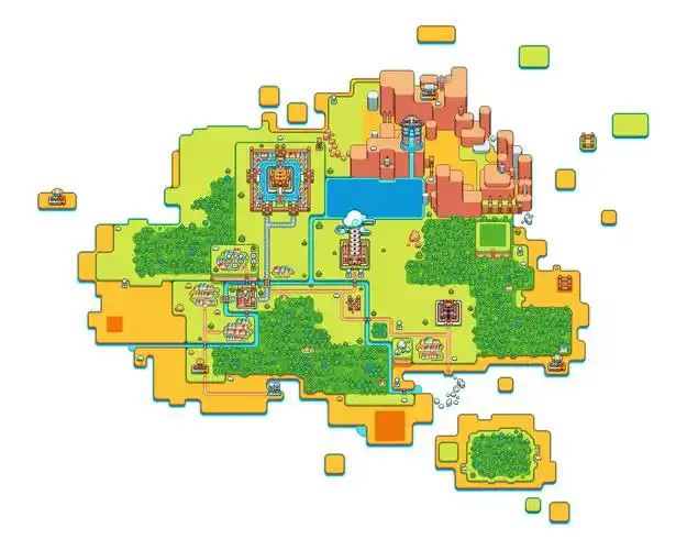 塔中世界-游戏素材尝试与总结|插画|像素画|jkllin - 原创作品 - 站酷