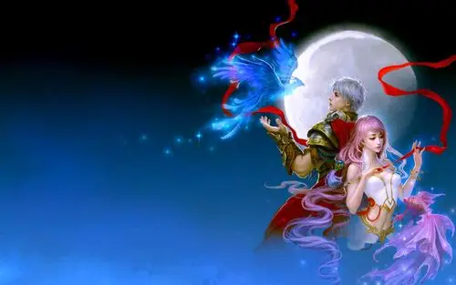 月光下的情侣壁纸高清原图下载