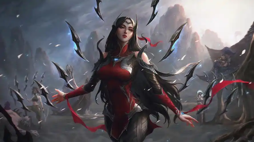 lol英雄联盟 刀锋舞者 原画 艾瑞莉娅 8k游戏壁纸