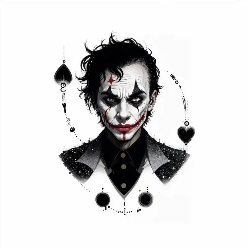 头像029-简约黑joker.猛男必备头像 #小丑 #黑白系 - 抖音