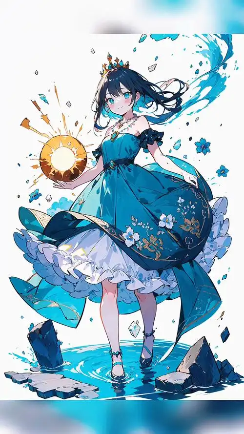 魔法公主,动态立绘,美中有动!#二次元#治愈系#好图分享