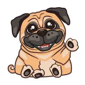 卡通哈巴狗图片