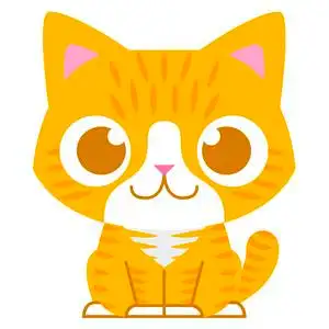 国内的小动物可爱的卡通猫咪小动物的孤立的插图照片