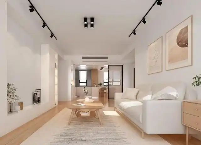 125平米的三居室,业主把家里装修成自然主义的日式风格,整体干净自然