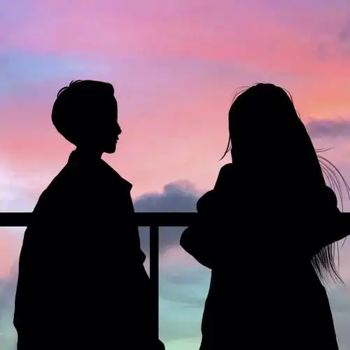 插画头像背影情头