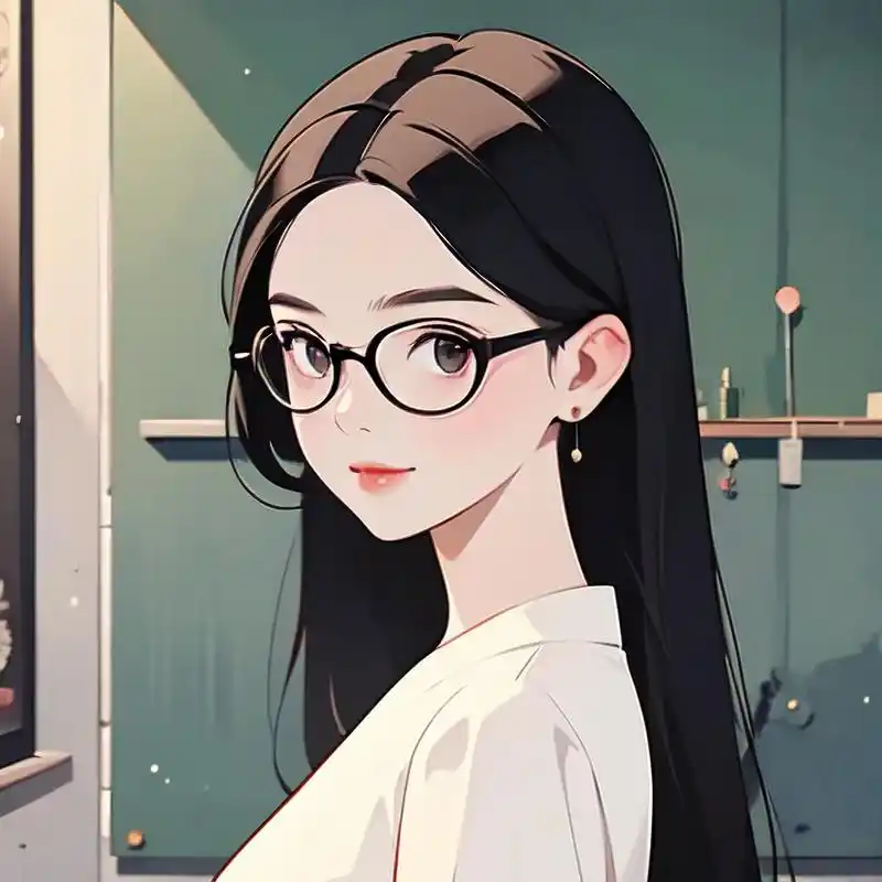 今天给大家带来一组超可爱的戴眼镜的卡通女孩头像,无论是做微信,qq