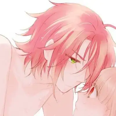 亲吻情侣动漫情头一对,卡通头像图片-回车桌面