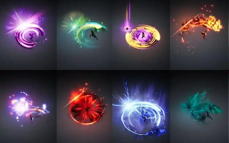 一组虚幻刀光特效作品集参考