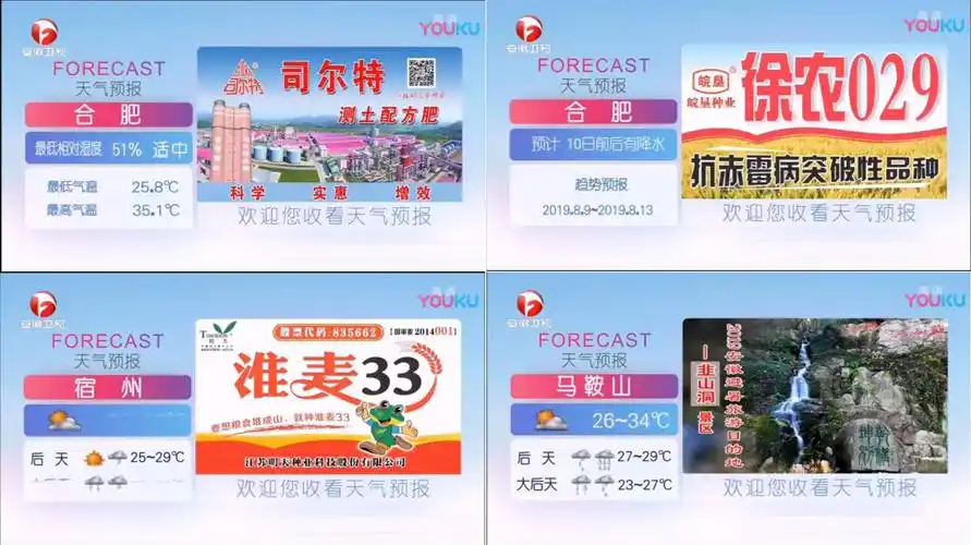 2020安徽卫视天气标板广告