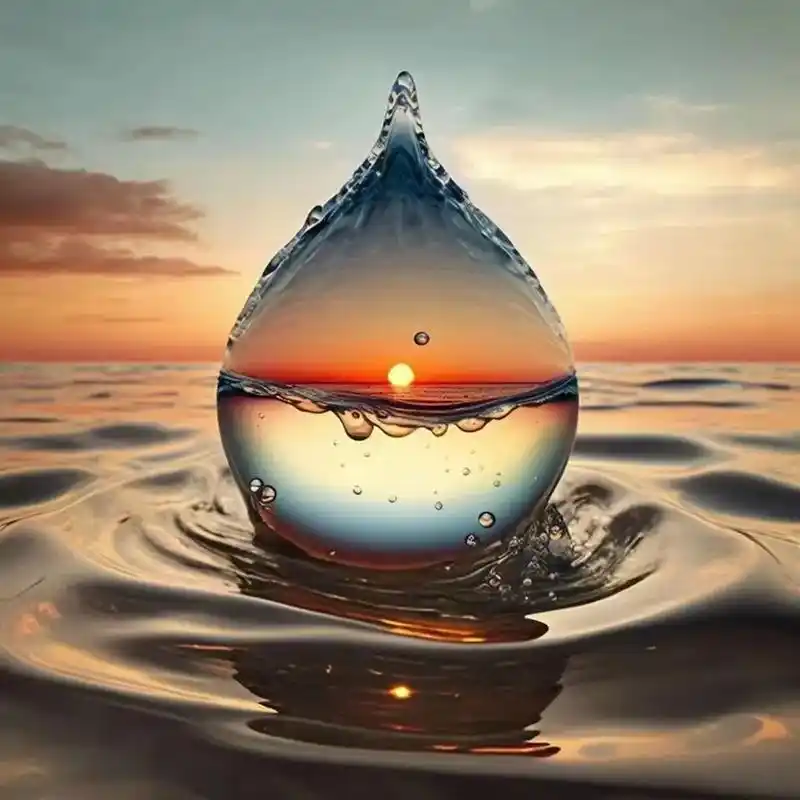 假如我是水滴,当水滴融入大海, 我就是大海了,同时我也是水滴 - 抖音