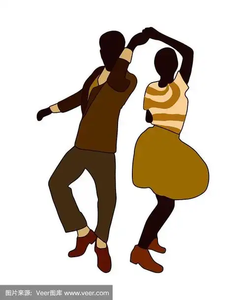 四五十岁的人喜欢.男人和女人在秋千,爵士乐,林迪跳或布吉伍吉派对.