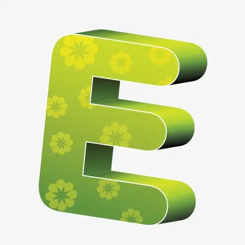 立体,字母,光泽