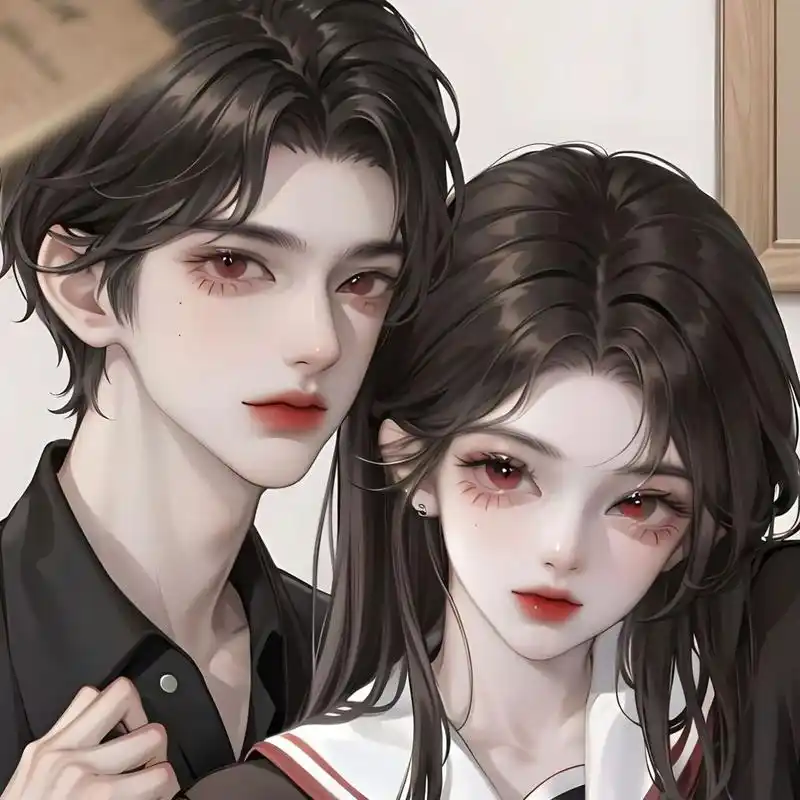 黑发|情侣头像         第一张不像霸道总裁和学生娇妻的感觉吗