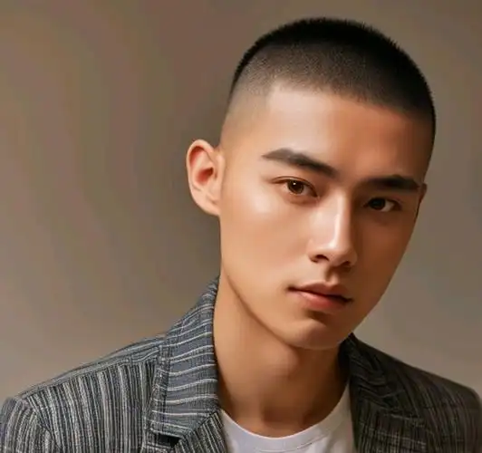 男发剪来剪去,最有型还是超短小寸头,精神利落免打理|发型|短发|脸型
