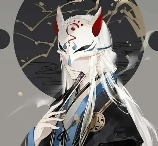 一组神秘浪漫的戴面具动漫头像