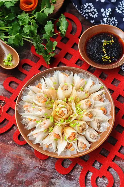 开年大菜花开富贵白菜牛肉卷