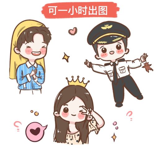 蜡笔小q头像卡通可爱漫画照片转手绘定制人物形象设计情侣纪念礼