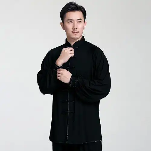 牛奶丝太极服女夏春秋太极服装古达武术练功服女太极拳练功服男中国风