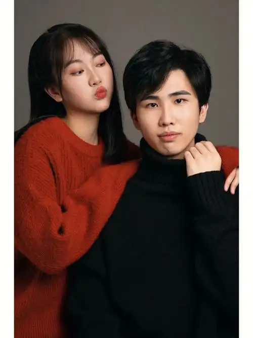 天真蓝拥抱系列情侣写真