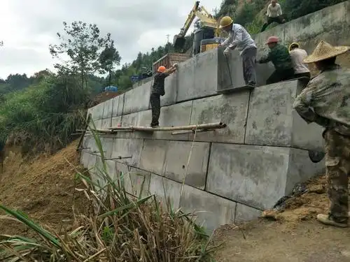 将乐公路分局组织实施预制装配式混凝土箱型重力式挡土墙项目示范性