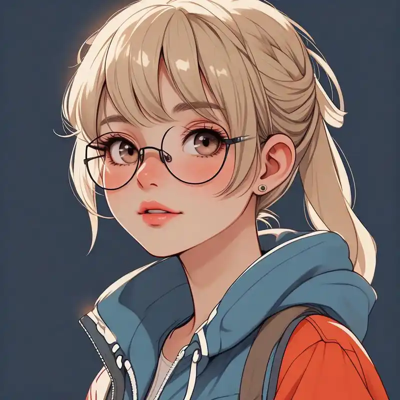 今天给大家带来一组超可爱的戴眼镜卡通女孩头像,每一个都是精心挑选