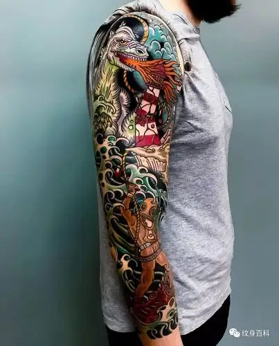 传统花臂纹身震撼不止一两分