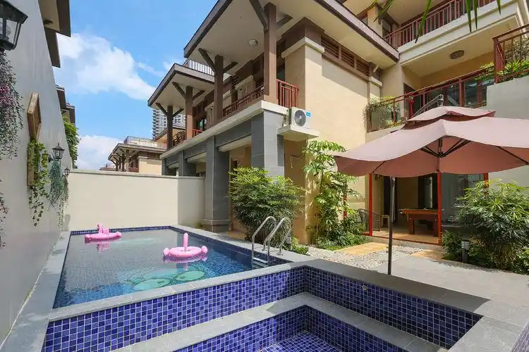 10床南昆山碧桂园风雅小筑泳池别墅 写美篇特色:花园大阳台,温泉泡池