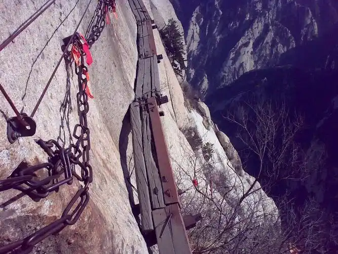 华山长空栈道二是不是感觉跪着也是能爬完的怎么样?