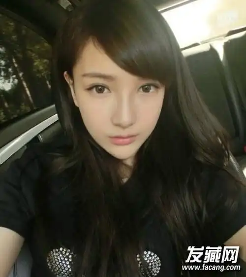 五款显清纯迷人斜刘海女生发型(2)