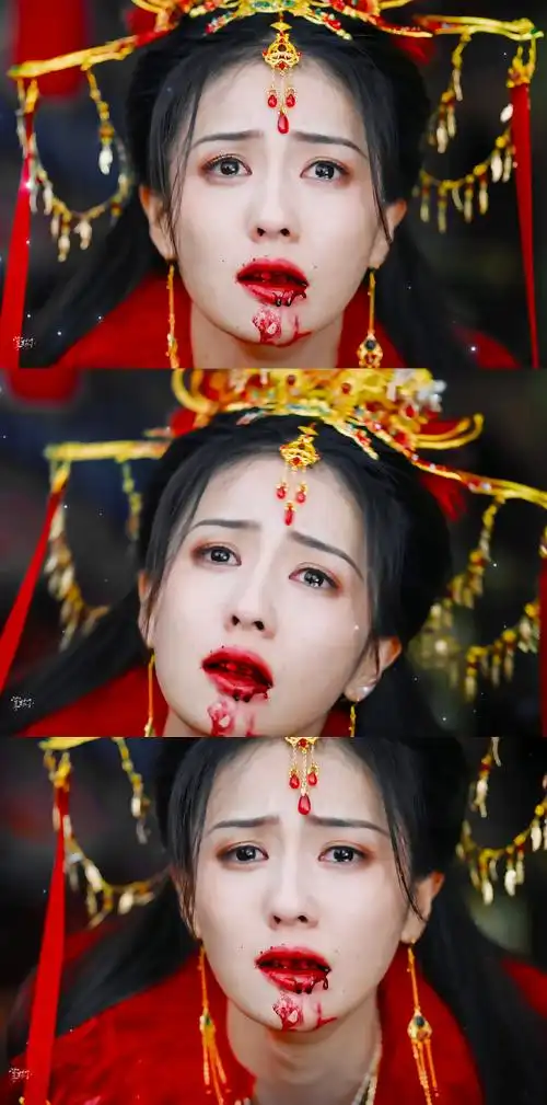 白鹿叶夕雾落泪好美