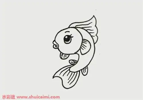 小鱼怎么画小鱼简笔画简单彩色