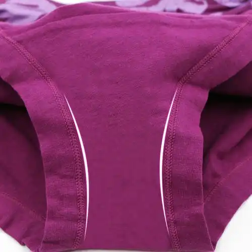 浪莎纯棉女士内裤中腰全棉三角裤性感女式内裤棉质面料高腰女裤头