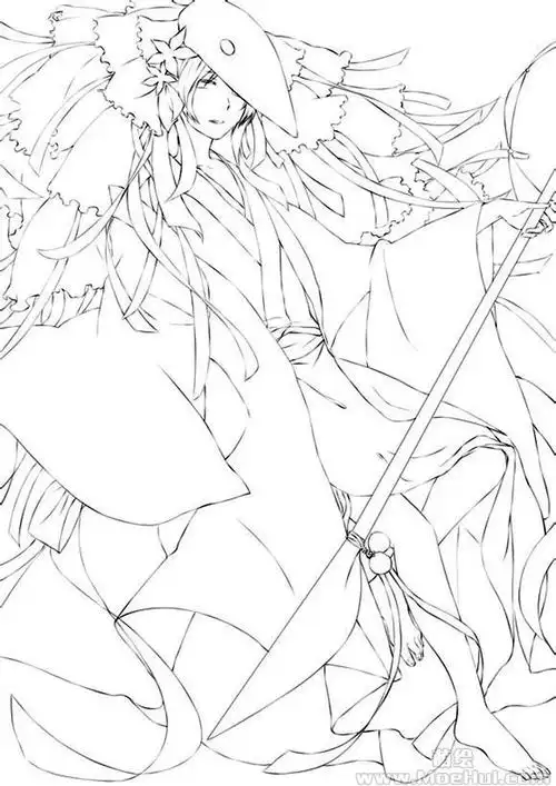 新手练习线稿夏目友人帐夏目贵志35p