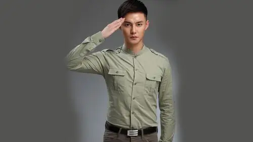 帅哥明星尹正军装写真桌面壁纸图片下载